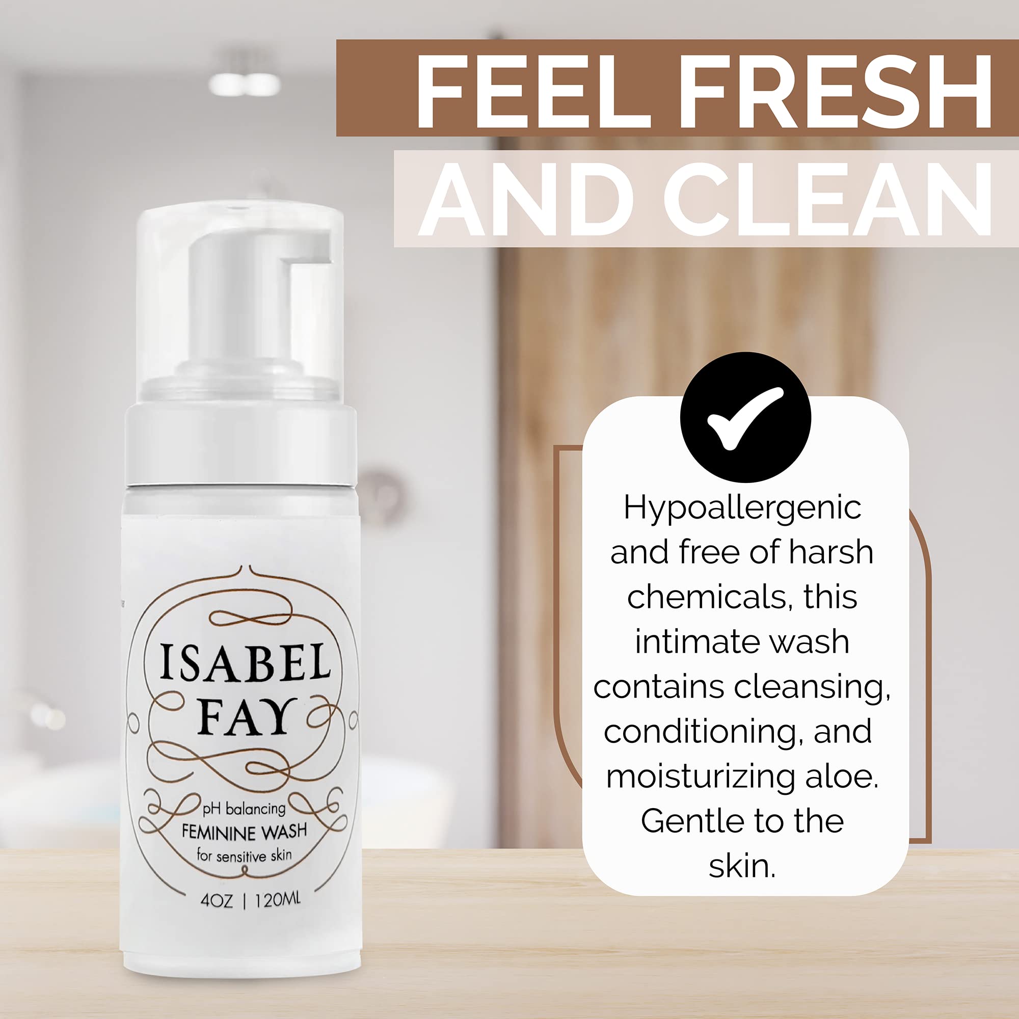 Isabel Fay ph Balanced Feminine Intimate Foam Wash gentle and safe for sensitive skin Isabel FayAu supplements