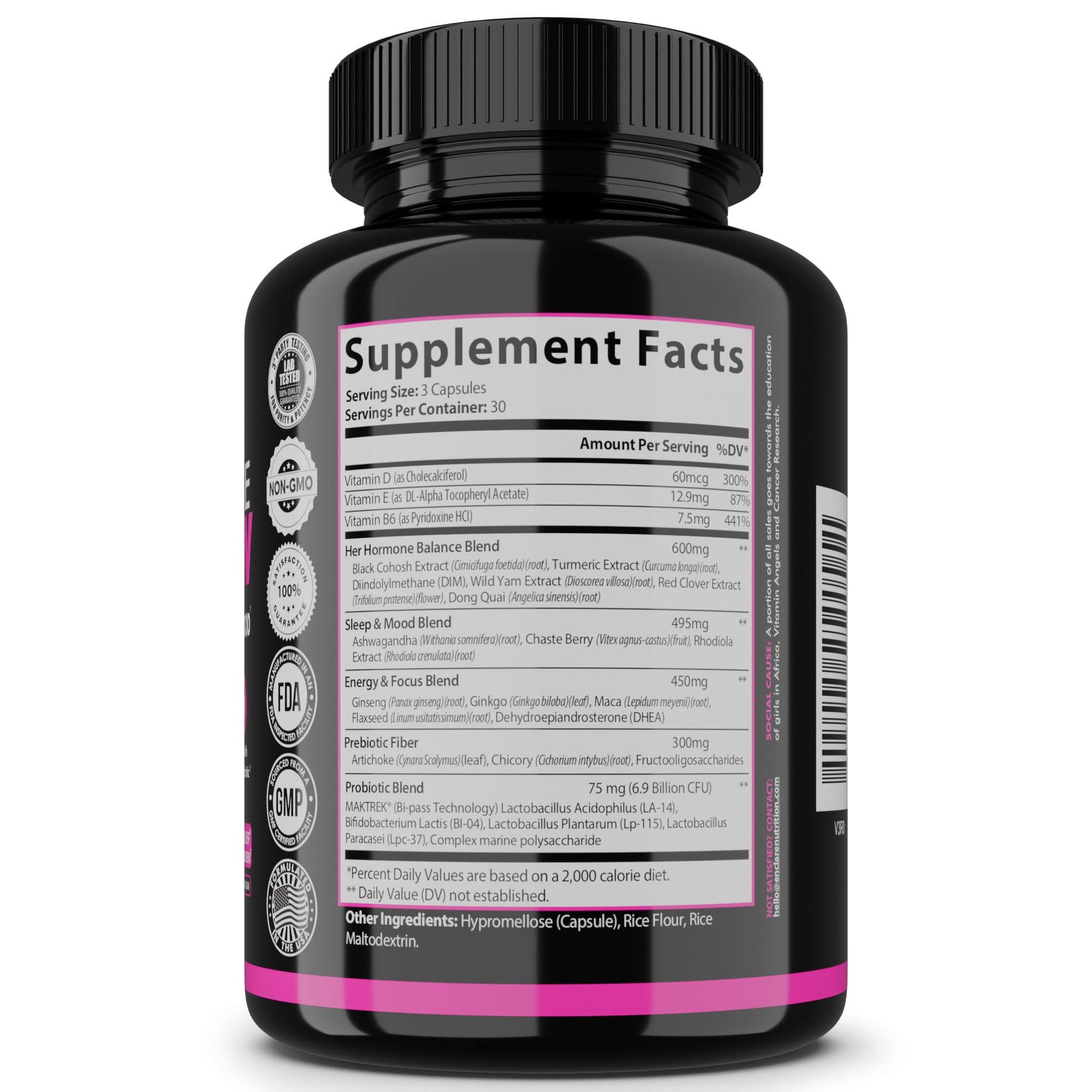 Menopause Supplement for Women – Complete MenoFlow 1700mg Daily Multi-Symptom Support, Hot Flash Relief, Hormone Balance, Mood & Energy, with Black Cohosh, Red Clover & Ashwagandha – 90 Veggie Caps THE ENCLARE NUTRITIONAu supplements