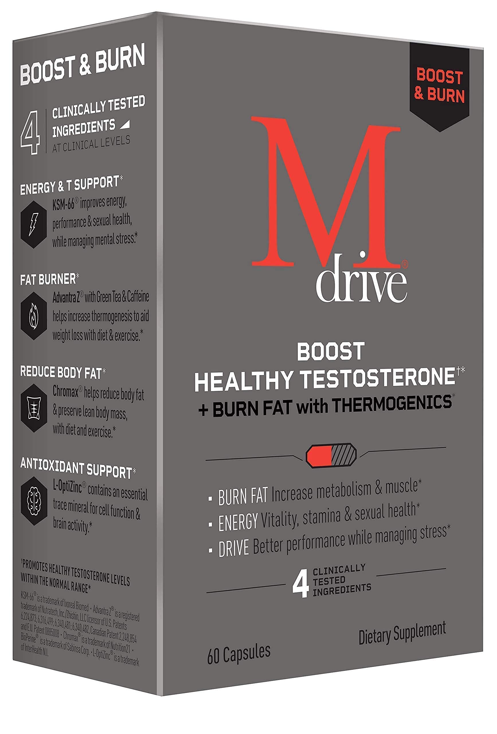 Mdrive Boost & Burn for Men Start Everyday Nutrition & Protein Powder - Natural Energy MdriveAu supplements