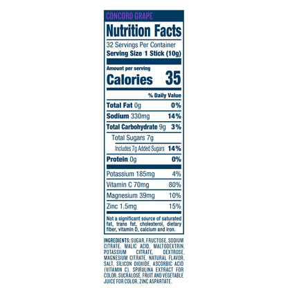 DripDrop Hydration - Electrolyte Powder Packets - Concord Grape - 32 Count DripDropUS supplements