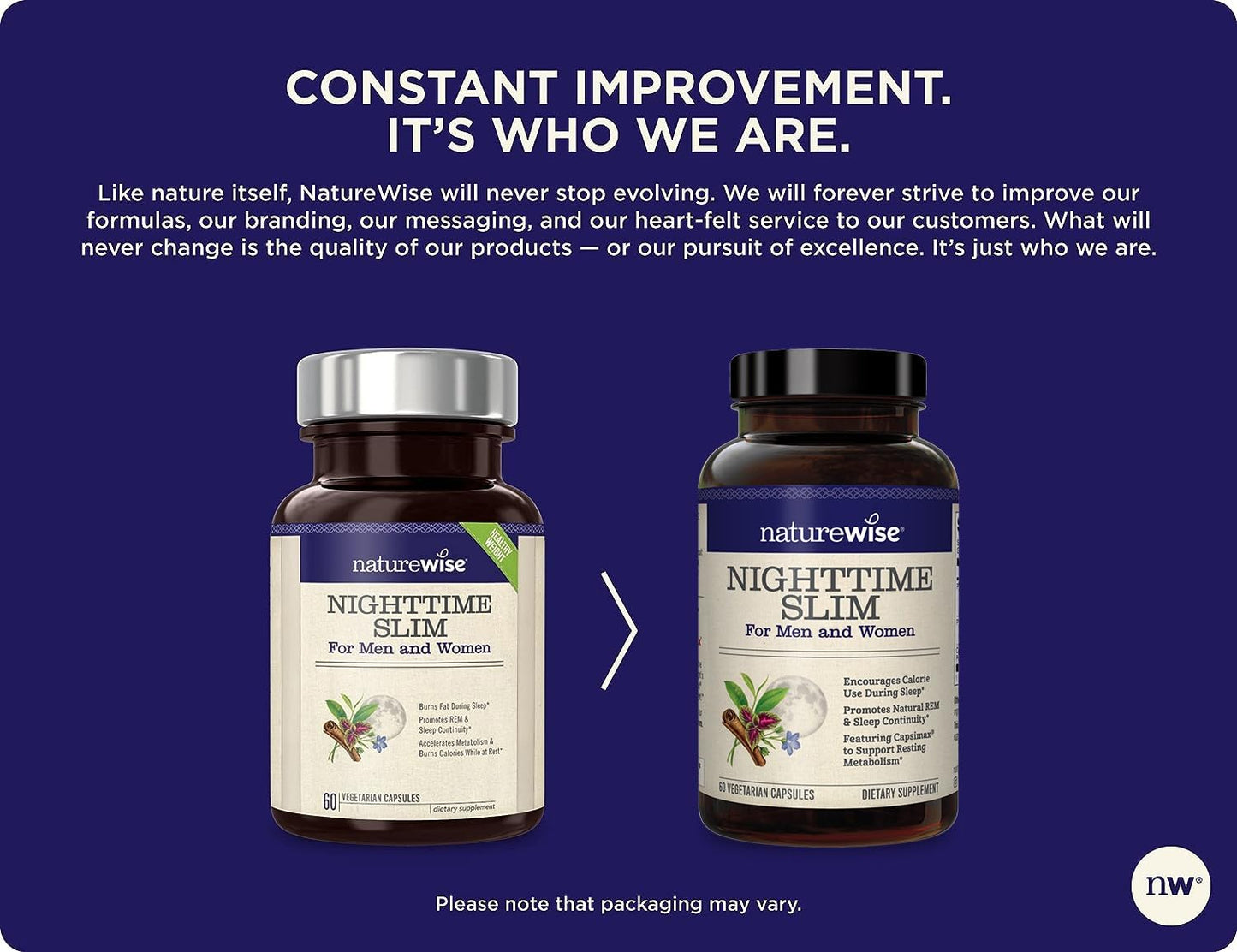 NatureWise Nighttime Slim with Capsimax - Natural Thermogenic Green Coffee Bean & Forskolin NatureWiseUS supplements
