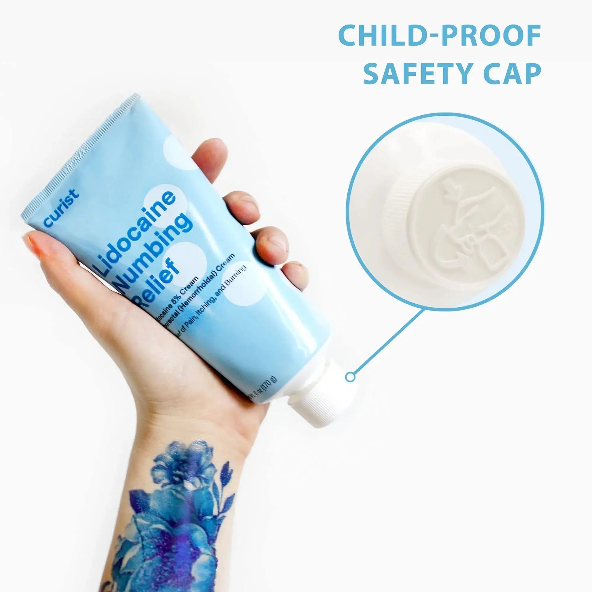 Curist 5% Lidocaine Numbing Cream - 6 oz (170 g) XL Tube - Soothing Numbing Cream for Temporary Discomfort, Itching, and Burning from Hemorrhoids Lidocaine 5% (1 Pack - 6 oz Tube) CuristAu supplements