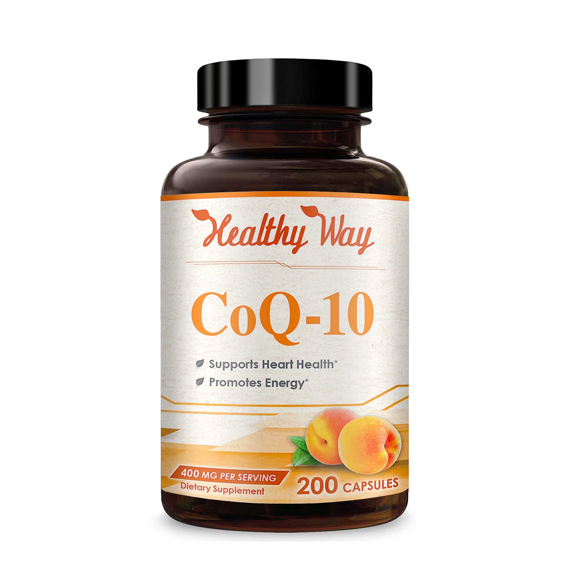 Healthy Way CoQ10 400mg 200 Capsules Non-GMO HealthyWayRxUS supplements