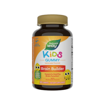 Nature's Way Kids Brain Supplement Gummies, Supports Healthy Brain Function*, Lemonade Flavored, 60 Gummies Nature's WayAu supplements