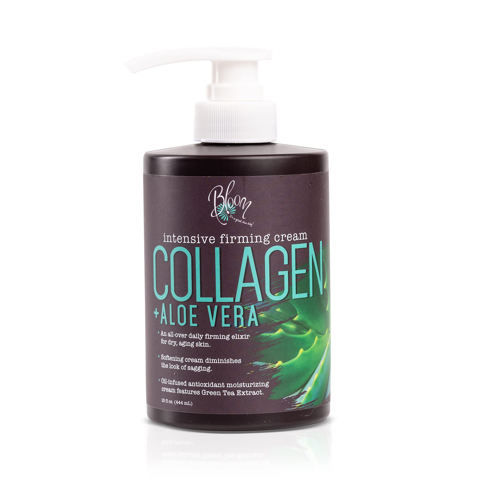 BLOOM Collagen Cream + Aloe Vera Moisturizer Body Lotion & Face Cream | Dry Skin BLOOM IT'S A GREAT SKIN DAY!US supplements