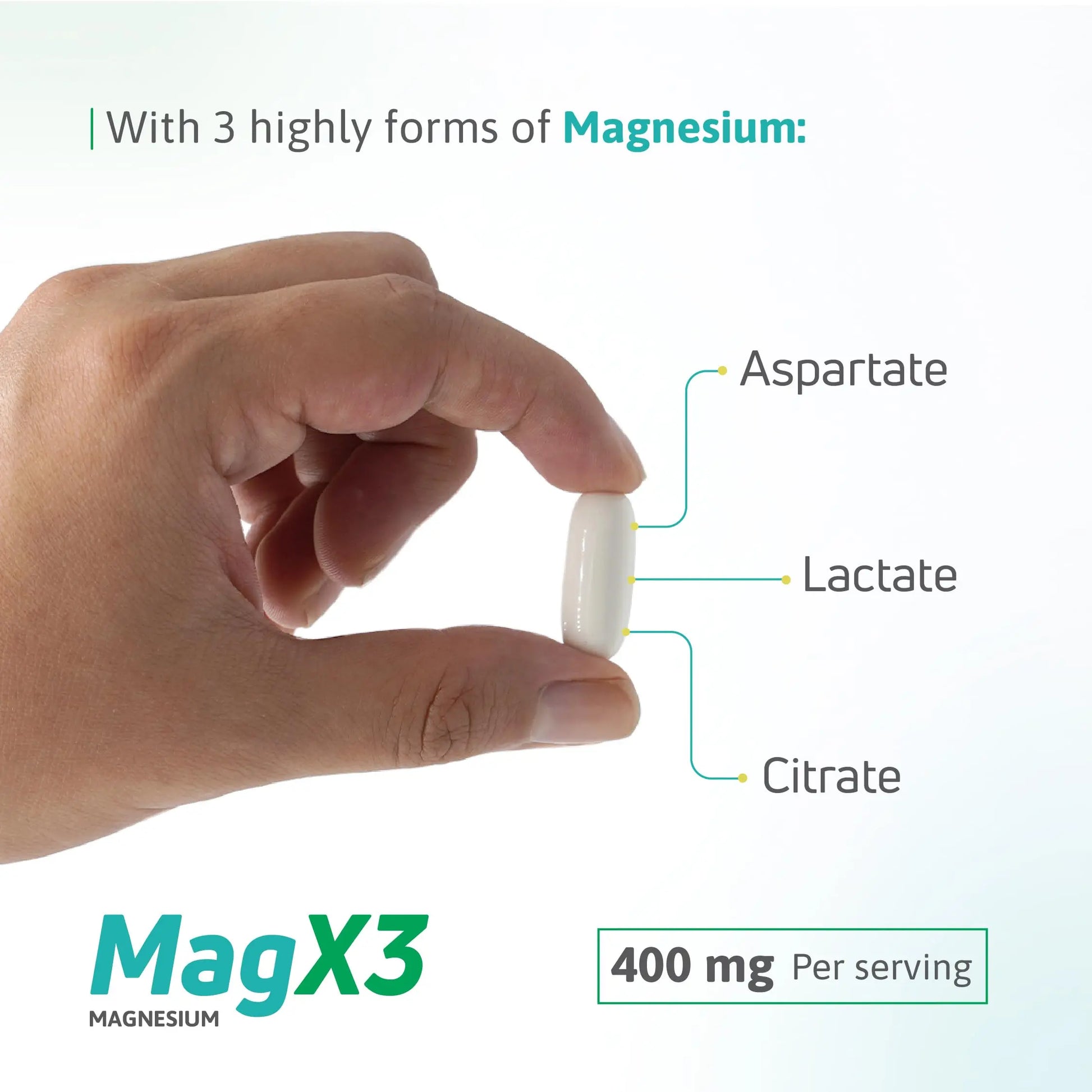 Magnesium Citrate Complex 400 mg – Triple Magnesium with Citrate, Aspartate & Lactate – High Absorption – 100 Softgels Nutra Nutritionnz supplements