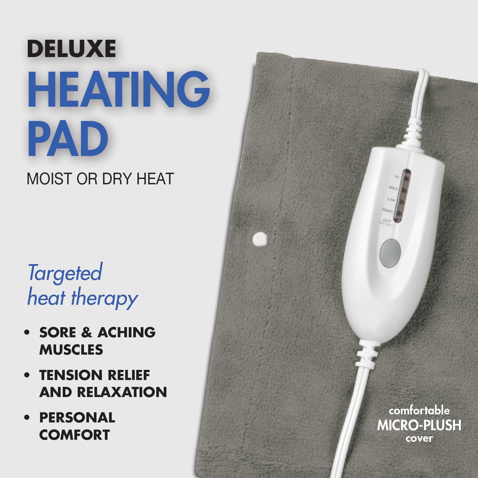 Pain Management Bundle 3-Piece | Personal Deep Tissue Massager | Muscle & Joint Pain Relief Gel | Deluxe Moist Dry Heating Pad | Therapeutic Care at Home | Whole Family Care Thera CareAu supplements