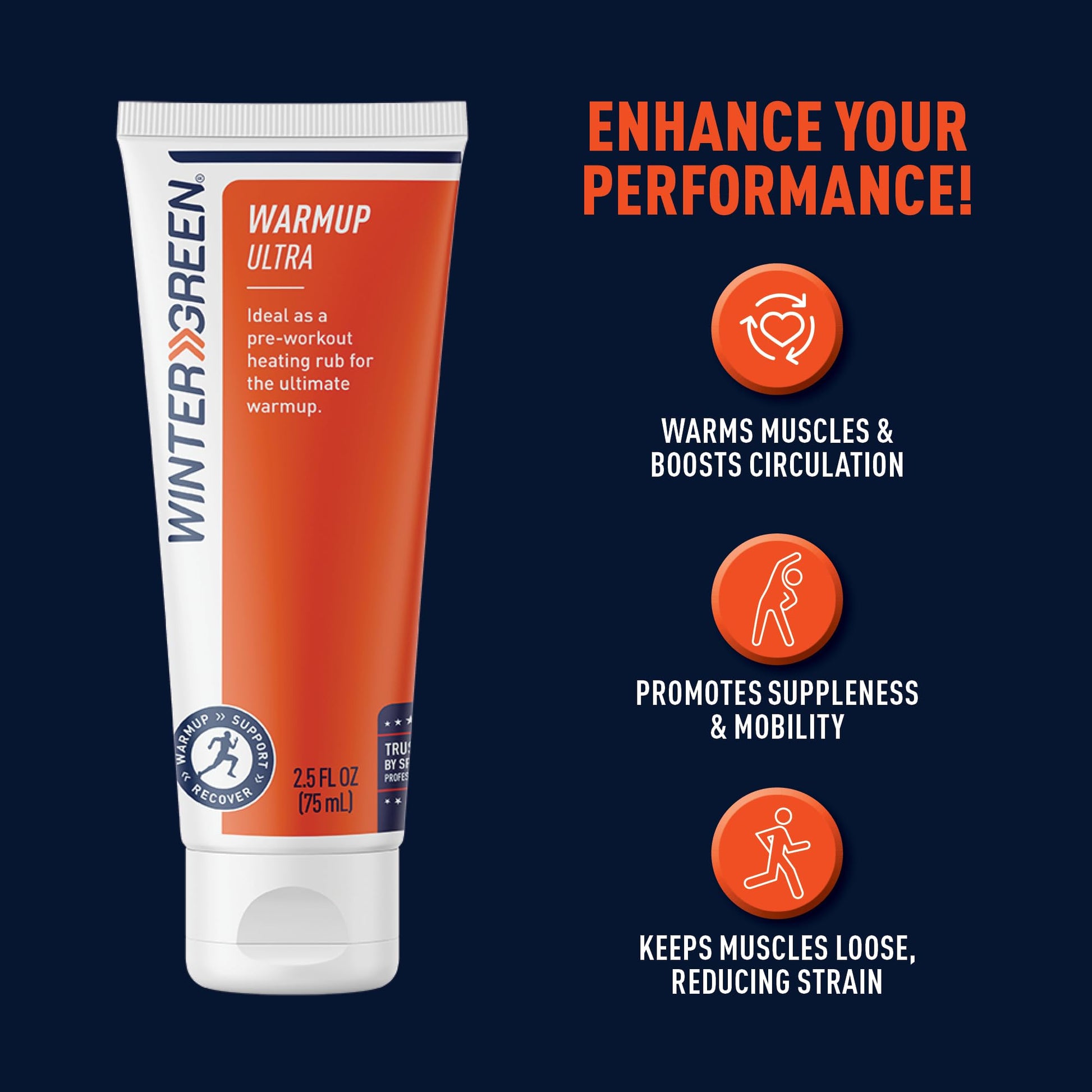 Wintergreen Muscle Warmup Lotion, 2.5 oz – Pre-Workout Heating Rub with Menthol and Capsicum, Heats and Relaxes Before Training, Body Gel for Athletes WintergreenAu supplements