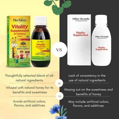 Herbion Naturals Vitality Supplement Syrup for Children, Promotes Growth and Appetite Herbion NaturalsUS supplements