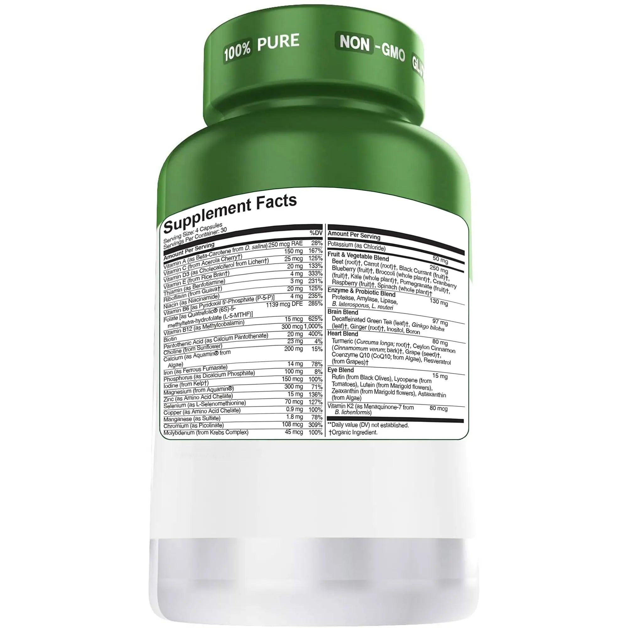 Herbtonics Whole Food Multivitamin for Men & Women – Vegan Multivitamin with Real Fruits & Veggies, Probiotics, CoQ10 HerbtonicsAu supplements