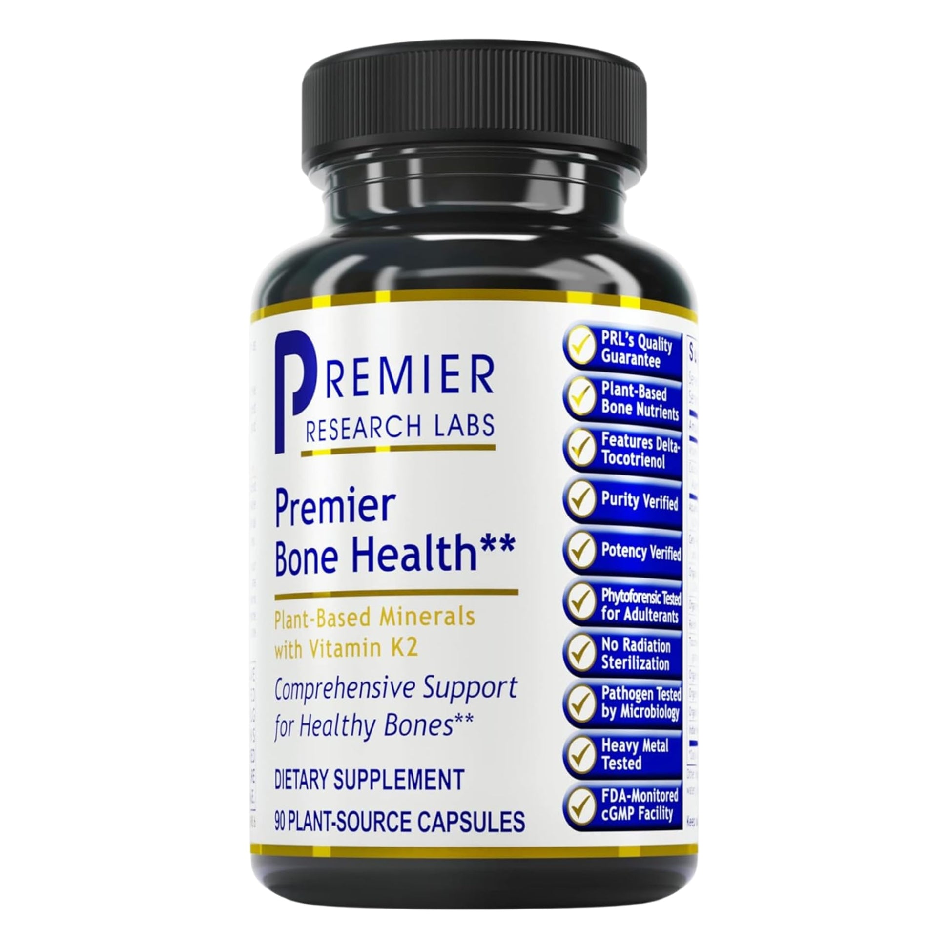 Premier Research Labs Premier Bone Health - Bone Health Vitamins, Bone Strength Supplement for Women & Men, Calcium Supplement with Vitamin K2, Healthy Bone Support - 90 Capsules Premier Research LabsAu supplements
