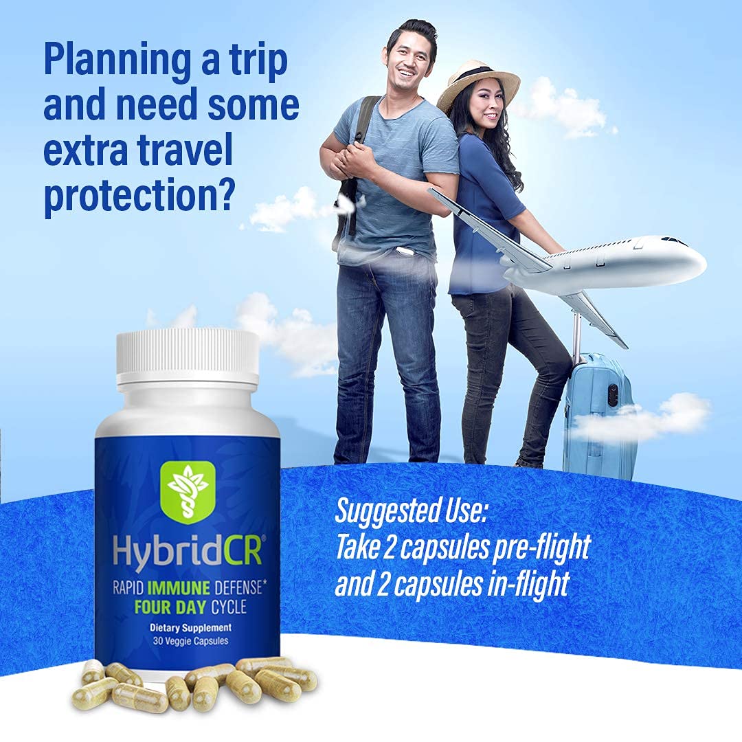 HybridCR Rapid Immunity Supplement | Zinc, Echinacea, Andrographis, Ginseng, Selenium, Gluten-Free & Non-GMO | 5-in-1 Immune Support Supplement | Pharmacist Formulated 1 Month Supply (30 Veggie Caps) Hybrid RemediesAu supplements