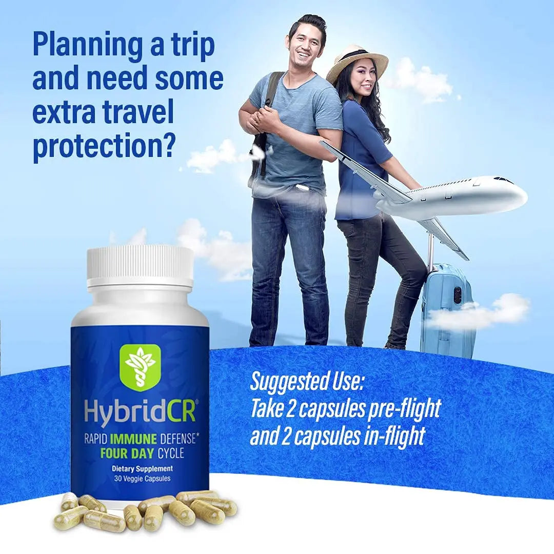 HybridCR Rapid Immunity Supplement | Zinc, Echinacea, Andrographis, Ginseng, Selenium, Gluten-Free & Non-GMO | 5-in-1 Immune Support Supplement | Pharmacist Formulated 1 Month Supply (30 Veggie Caps) Hybrid RemediesAu supplements