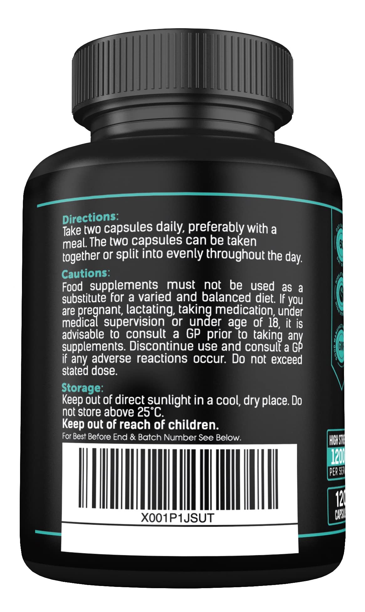 Magnesium Glycinate Supplements & Vitamin B6 - 120 High Strength Capsules SS Sport SuppliesUS supplements