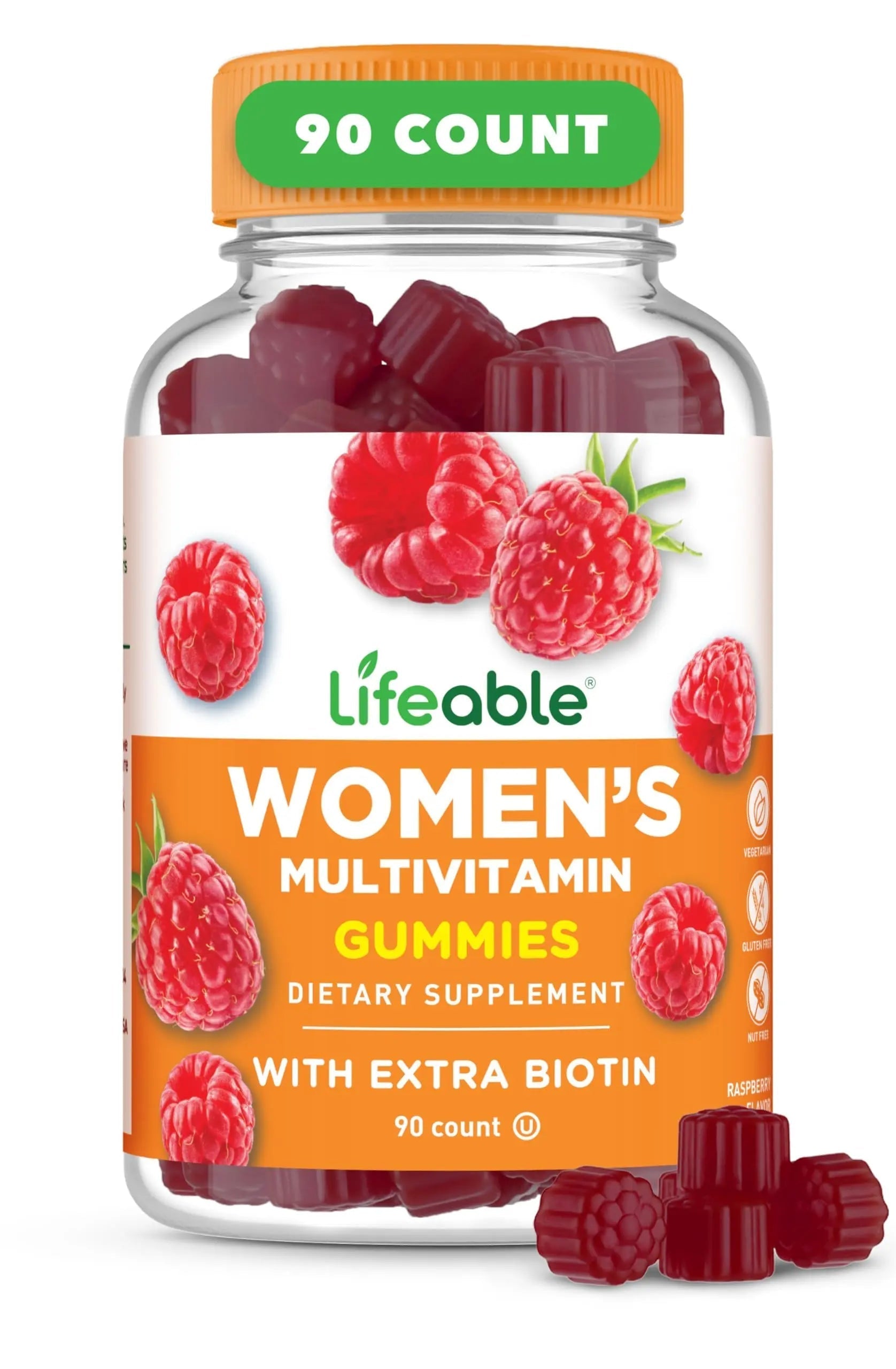 Lifeable Womens Multivitamin Gummy | with Vitamin A, C, D, E, Niacin, B6, Folate, B12, Biotin, Pantothenic Acid, Iodine, Zinc | LifeableAu supplements