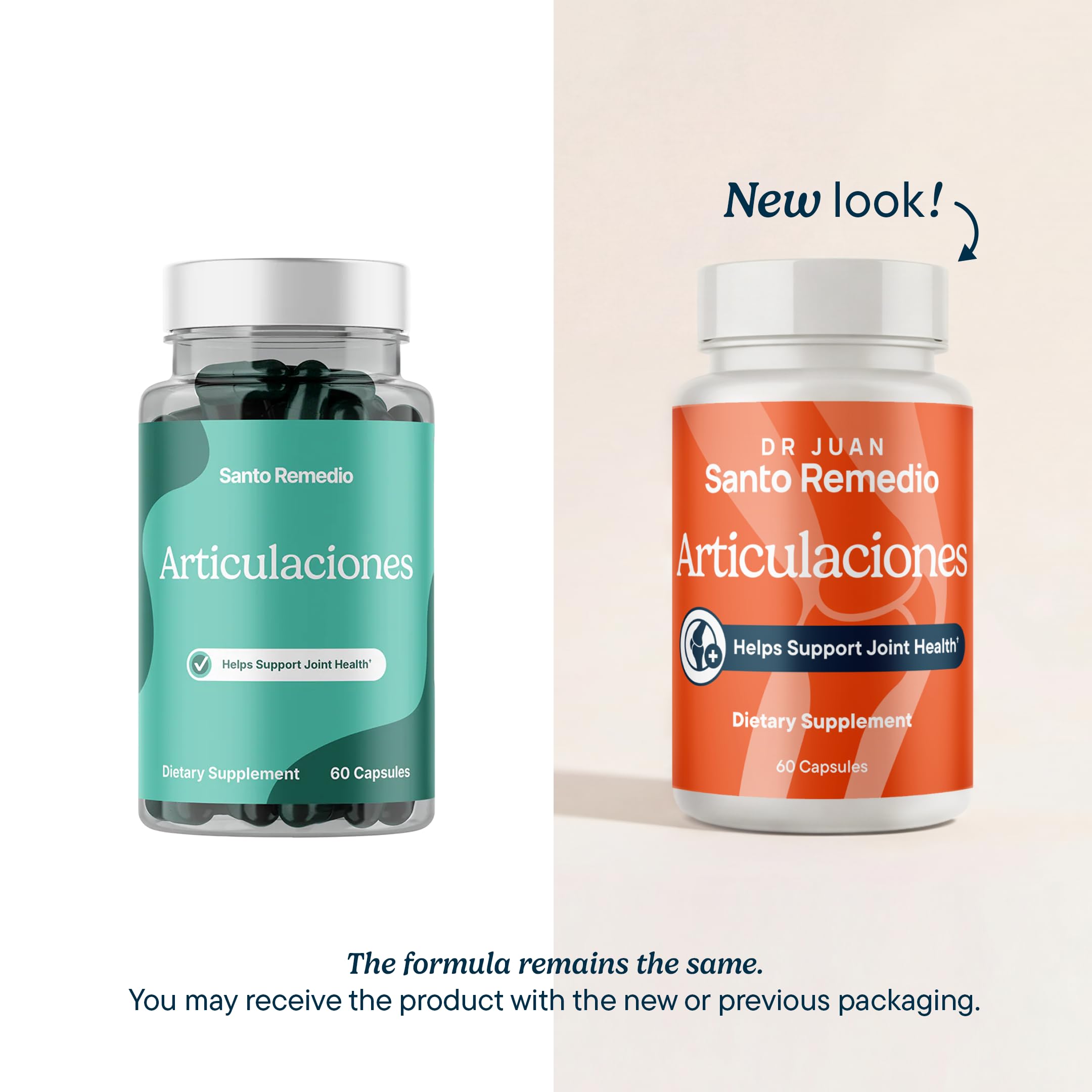Santo Remedio Articulaciones, Joint Health Support, Promotes Joint Comfort and Function, Contains Clinically Proven Ingredients, TamaFlex™, 60 Servings Santo RemedioAu supplements