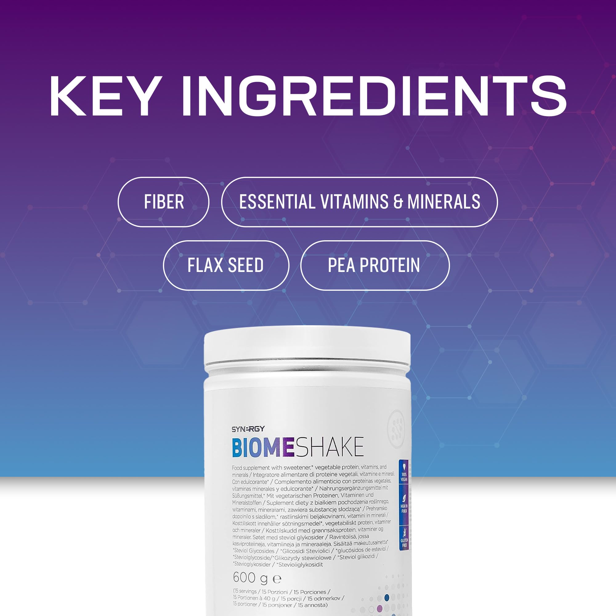 Synergy Worldwide Biome Shake 600 g | 22g Protein Powder Supplement | High in nutrients, Vitamins and Minerals Synergy WorldwideAu supplements