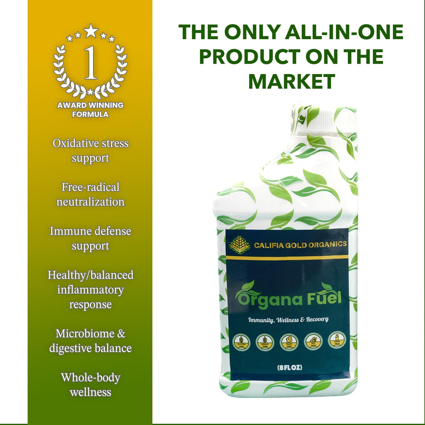 Organa Fuel 30-Day Supply: Advanced Liquid Immune Support Supplement, Supports Cellular, Gut & Organ Health, Vitamins, Minerals, Superfoods, Antioxidant. for Adults & Kids 12+ - 8 fl oz (Pack of 1) Organa FuelAu supplements