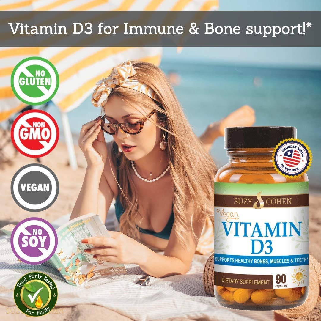Script Essentials Vegan Vitamin D3 5,000 IU for Healthy Muscle Function, Bone Health, and Immune Support - Non-GMO, Gluten Free and Kosher Certified - 90 Servings Script EssentialsAu supplements