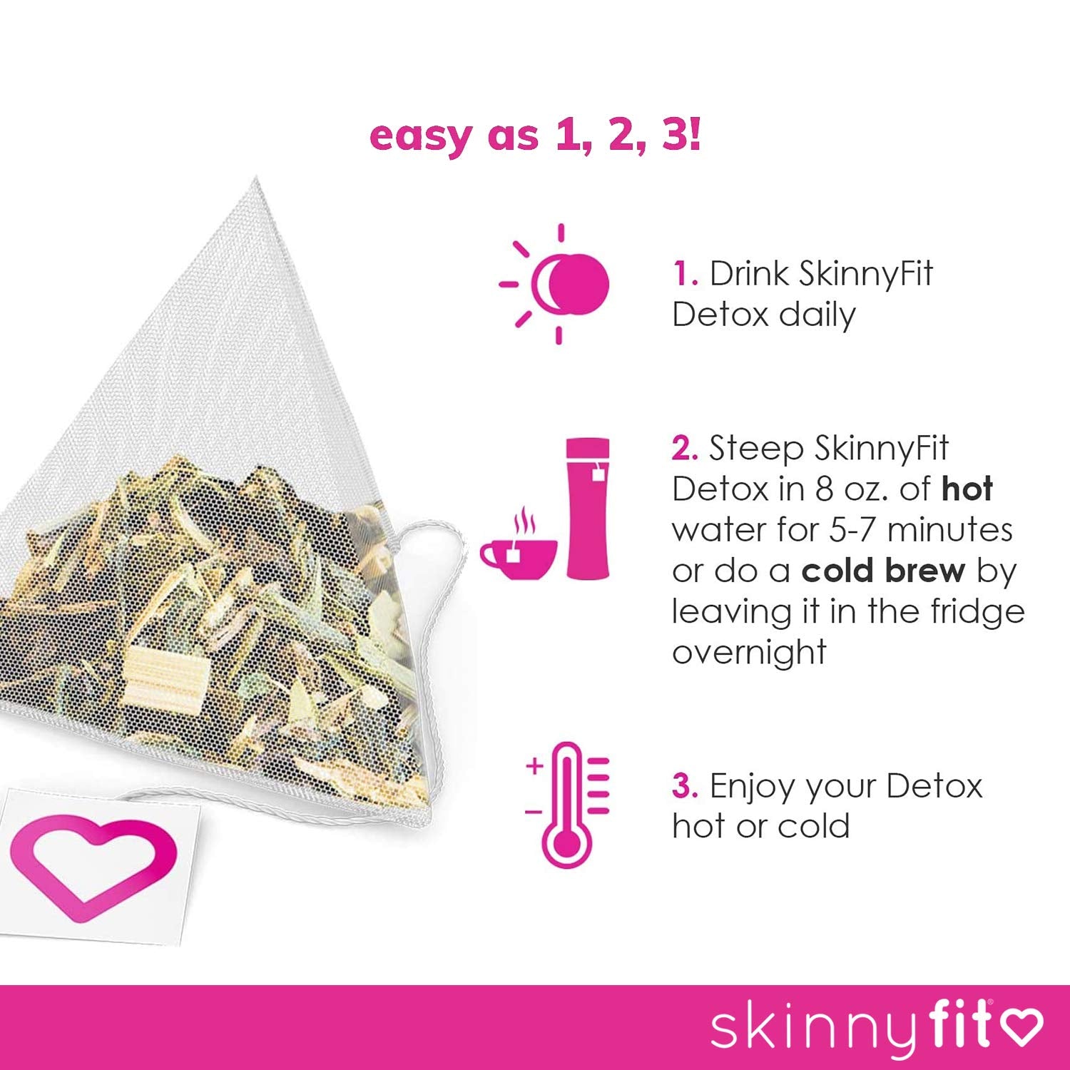 SkinnyFit Detox Tea: All-Natural, Laxative-Free, Supports A Healthy Weight SkinnyFitAu supplements