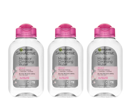 Garnier SkinActive Micellar Cleansing Water, For All Skin Types, 3.4 fl; oz., 3 Count GarnierUS supplements