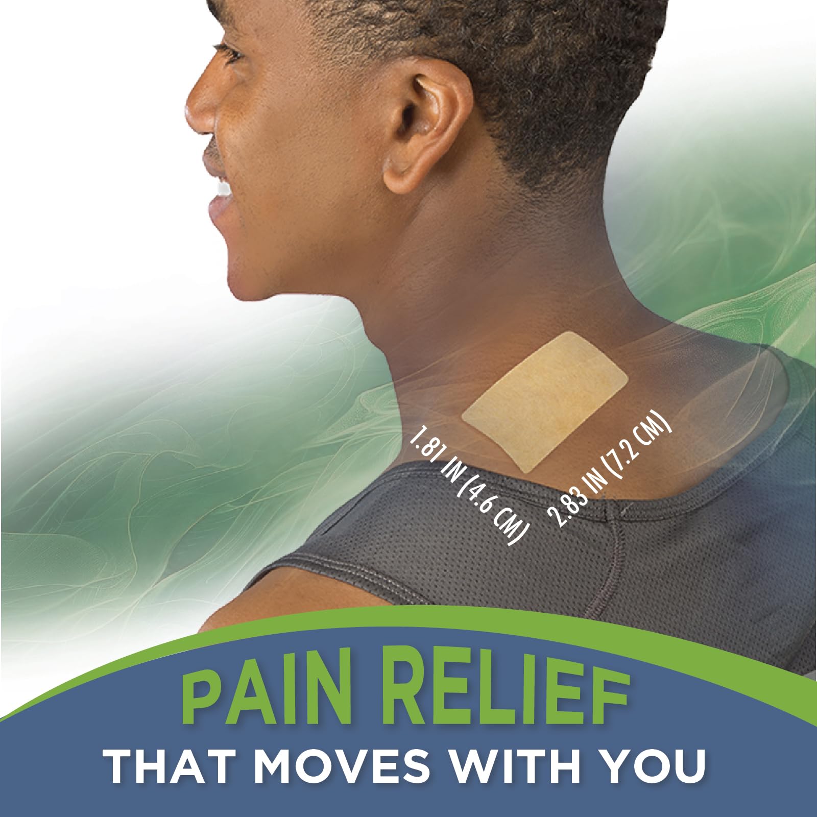 TheraCare Targeted Pain Relief Medicated Patch | Neck, Shoulder, Small Areas | 20-Count | 2.83” x 1.81” | Topical Analgesic | Camphor, Menthol, Methyl Salicylate | Gentle Adhesive Thera CareAu supplements