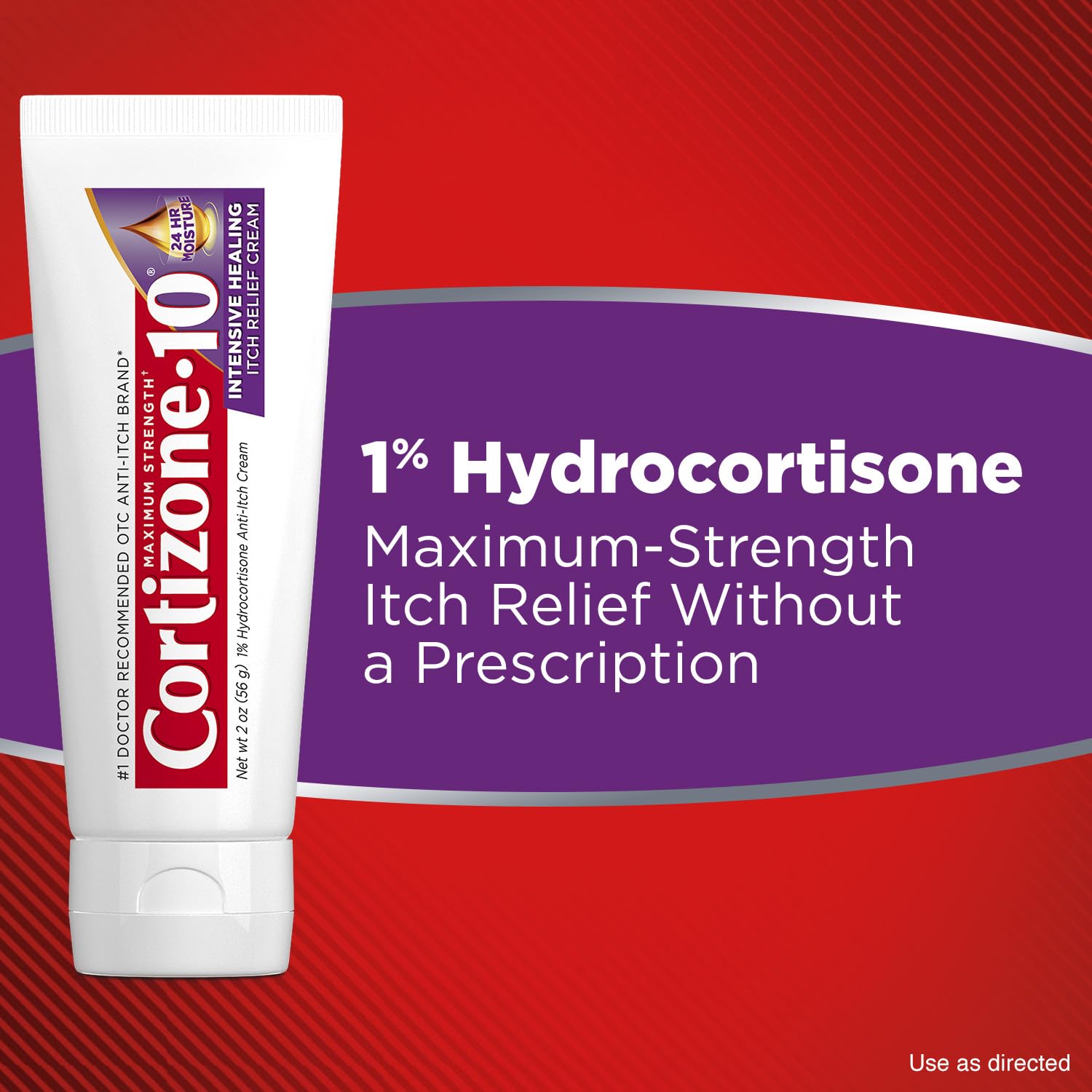 Cortizone-10 Maximum Strength Intensive Healing Itch Relief Cream, 1% Hydrocortisone, Fast-Acting, Anti-Itch Cream for Bug Bites, Rash, Eczema, Psoriasis, Poison Ivy, Oak, Sumac & More, 2 oz Cortizone 10Au supplements
