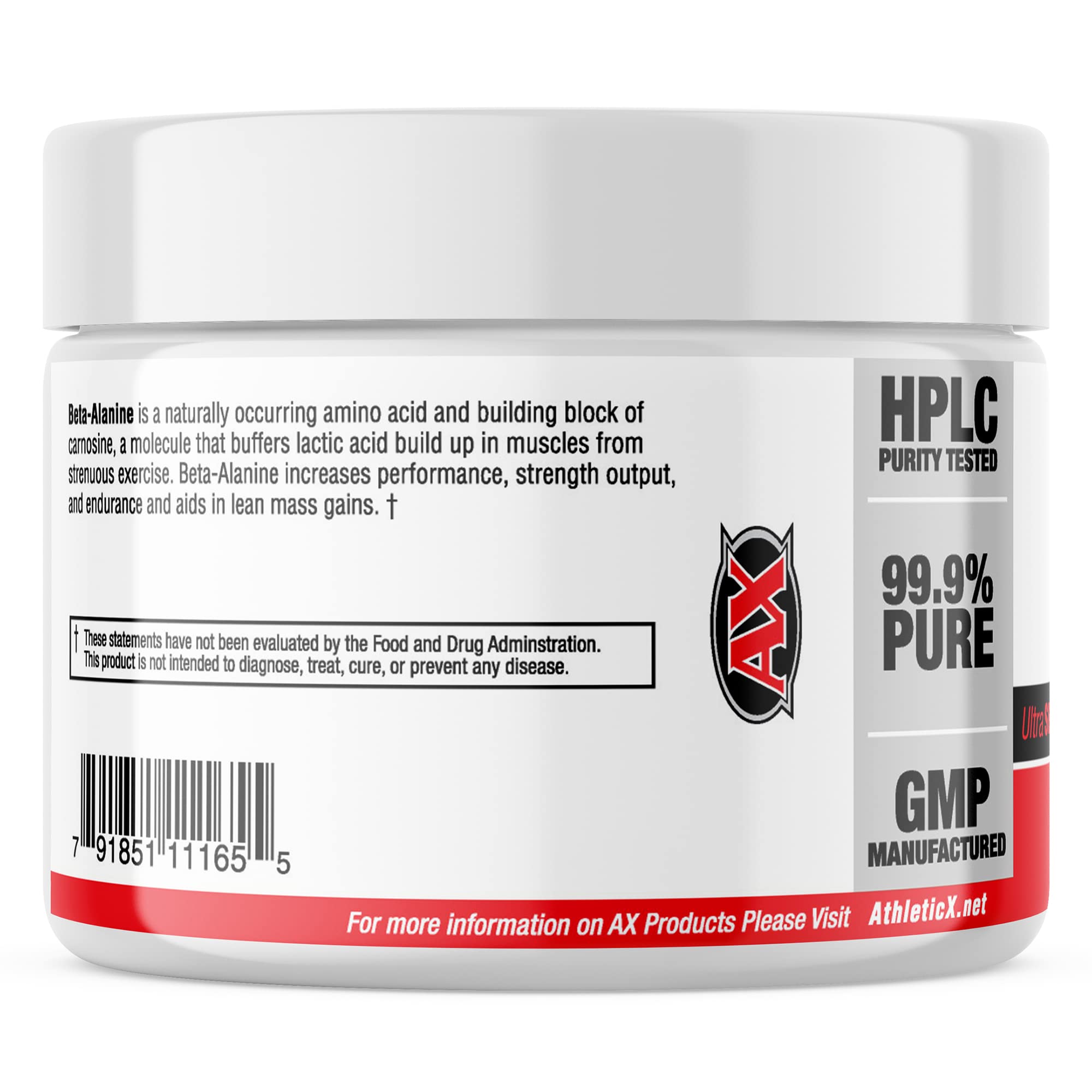 AX Pure Beta Alanine Powder 250 Grams Athletic XtremeAu supplements
