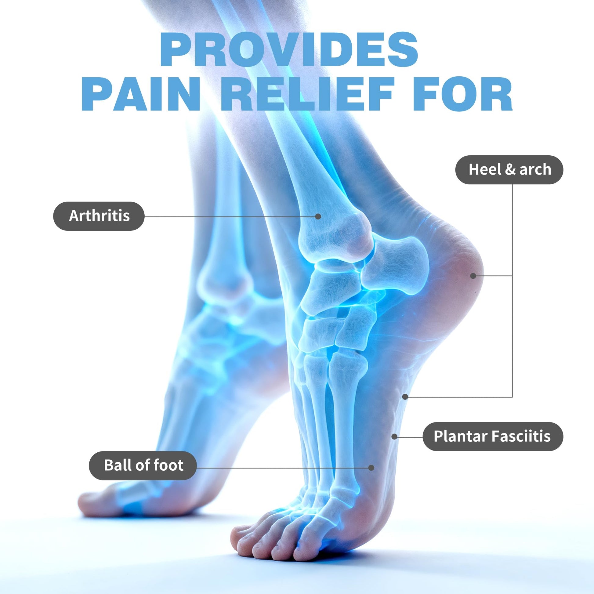 CARELAND Plantar Fasciitis Lidocaine Pain Patches with Hydrogel Technology- Waterproof with Sticky Border, 12 Hour Pain Relief - Contours to Your Foot - 16 Ct CARELANDAu supplements