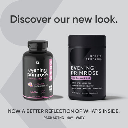 Sports Research Evening Primrose Supplement from Cold Pressed Oil Sports ResearchUS supplements