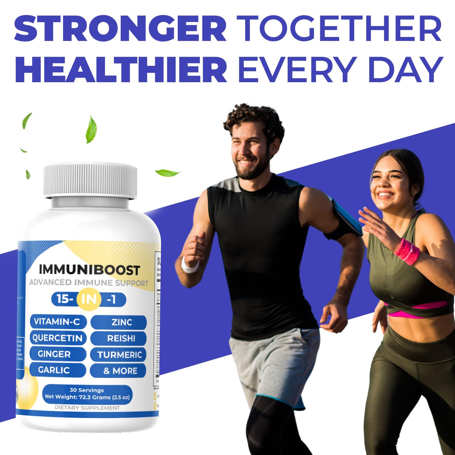 15 in 1 Immune Support Supplement 120 Capsules with Powerful Blend of Turmeric, Ginger, Vitamin C and Zinc Immune Booster for Adults ImmuniBoostAu supplements