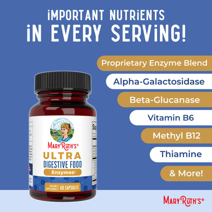 MaryRuth Organics Ultra Digestive Enzymes Capsules | Up to 2 Month Supply | Supplement for Gut Health Support | Digestion & Immune Support MARYRUTH'SUS supplements