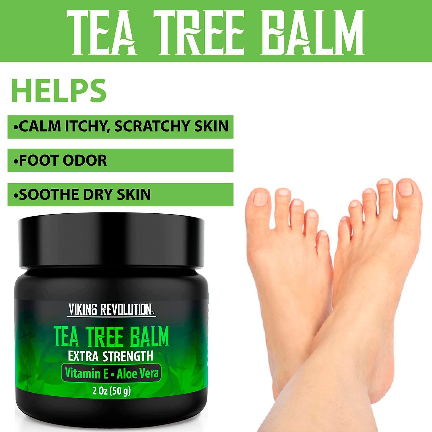 Viking Revolution Skin Cleaning Agent Tea Tree Kit for Men - Tea Tree Oil Set with Body Viking RevolutionUS supplements