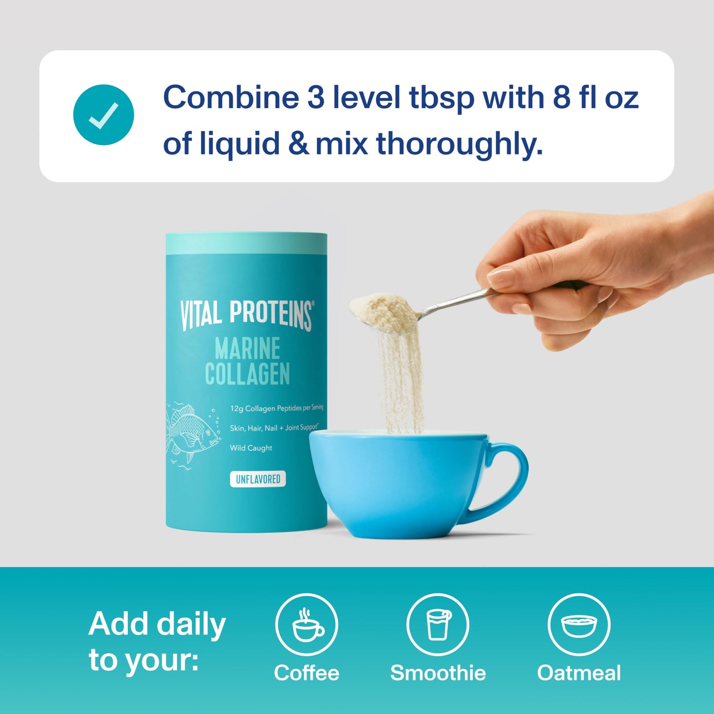 Vital Proteins Marine Collagen Peptides Powder Supplement for Skin Hair Nail Joint - Hydrolyzed Collagen Vital ProteinsUS supplements