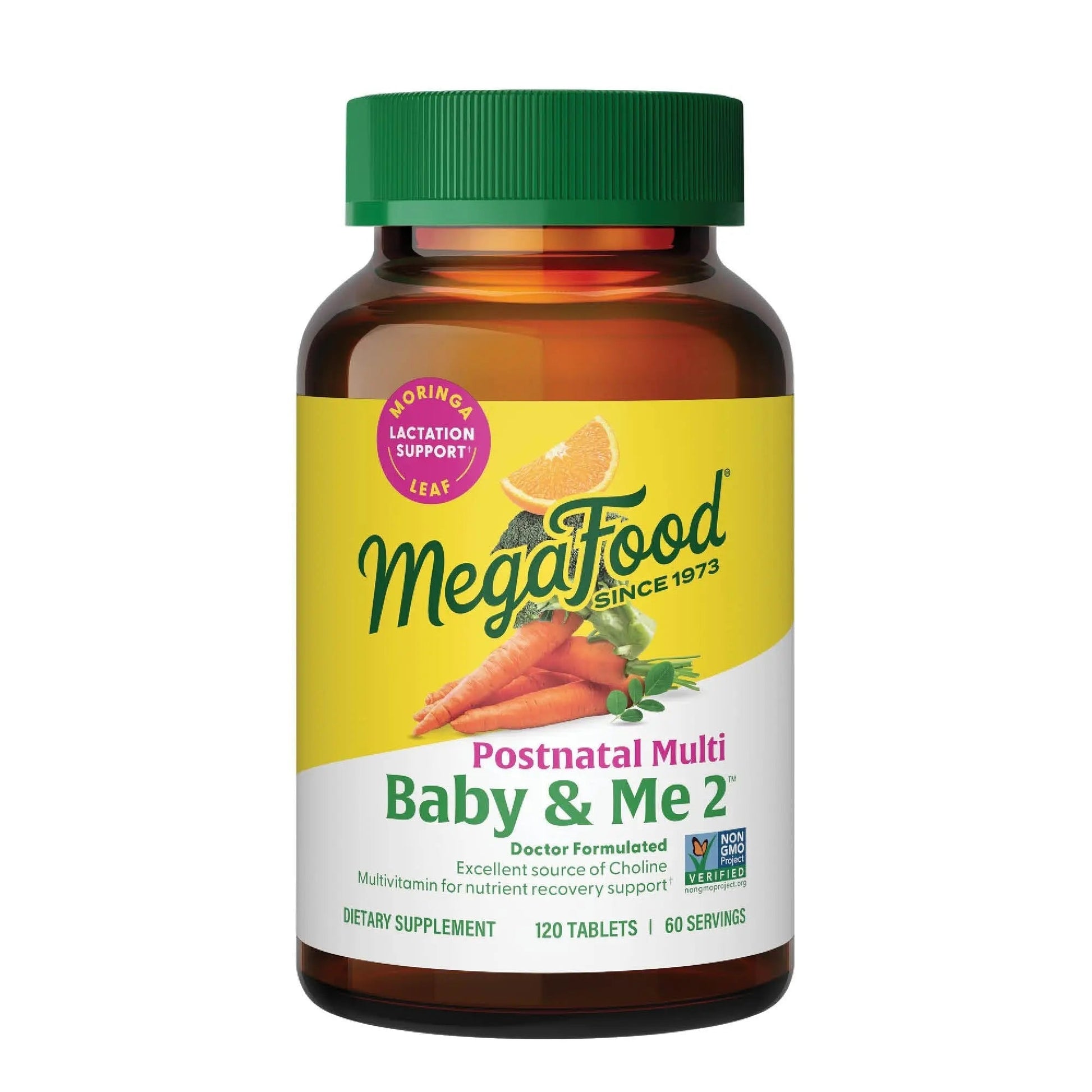MegaFood Baby & Me 2 Postnatal Vitamins for Women Breastfeeding with Folate (Folic Acid Natural Form), Choline, Iodine, Vitamin D MegaFoodAu supplements