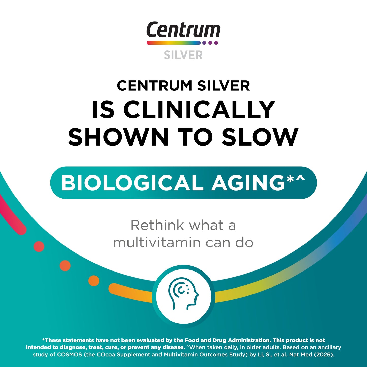 Centrum Silver Men's 50+ Multivitamin with Vitamin D3, B-Vitamins, Zinc for Memory and Cognition - 200 Tablets CentrumUS supplements