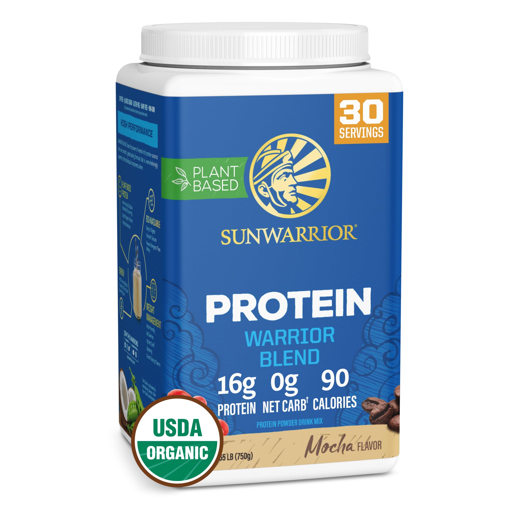 Sunwarrior Warrior Blend, Mocha, 750 Gram SunwarriorAu supplements