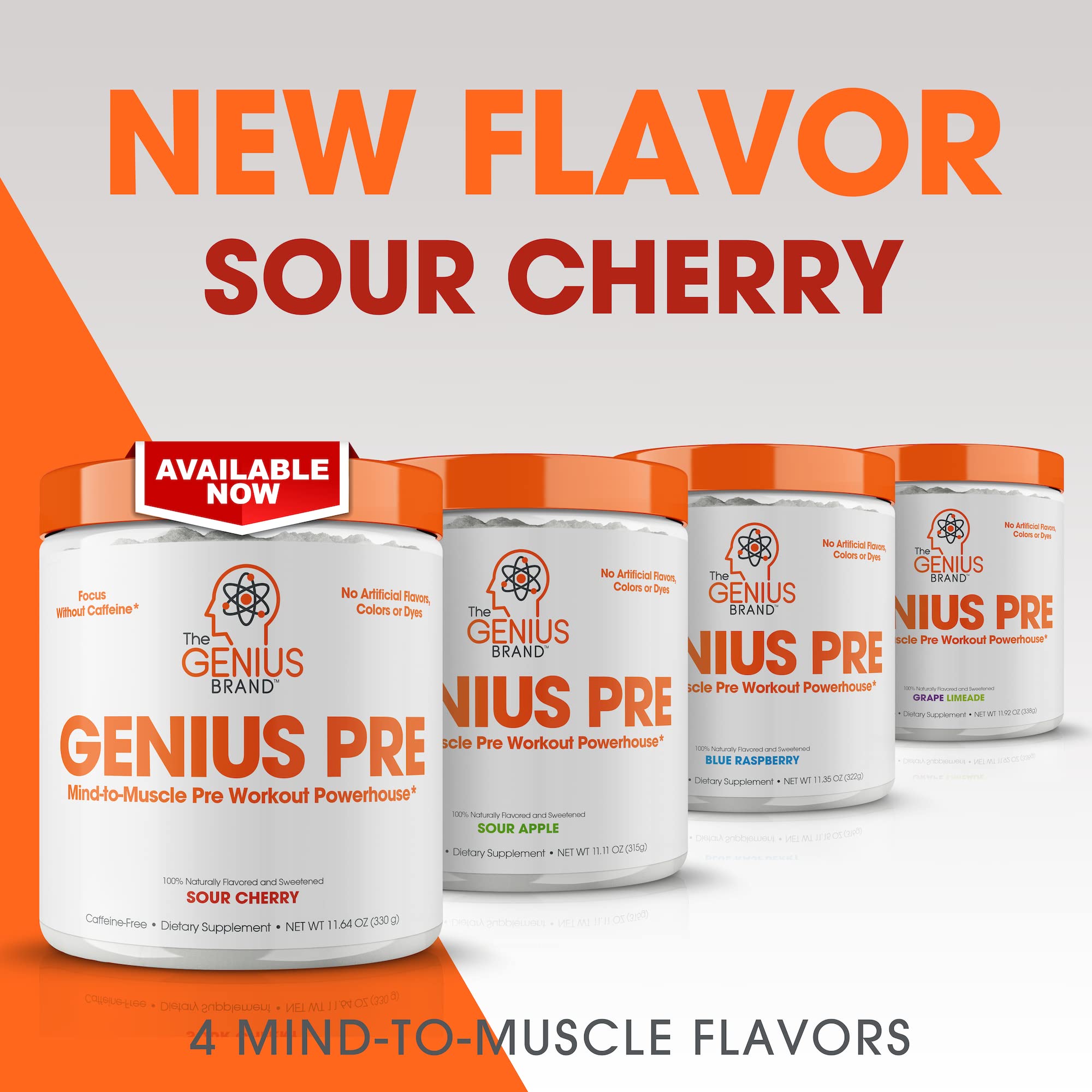 Genius Pre Workout Powder, Grape Limeade - All-Natural Nootropic Pre-workout The Genius BrandAu supplements