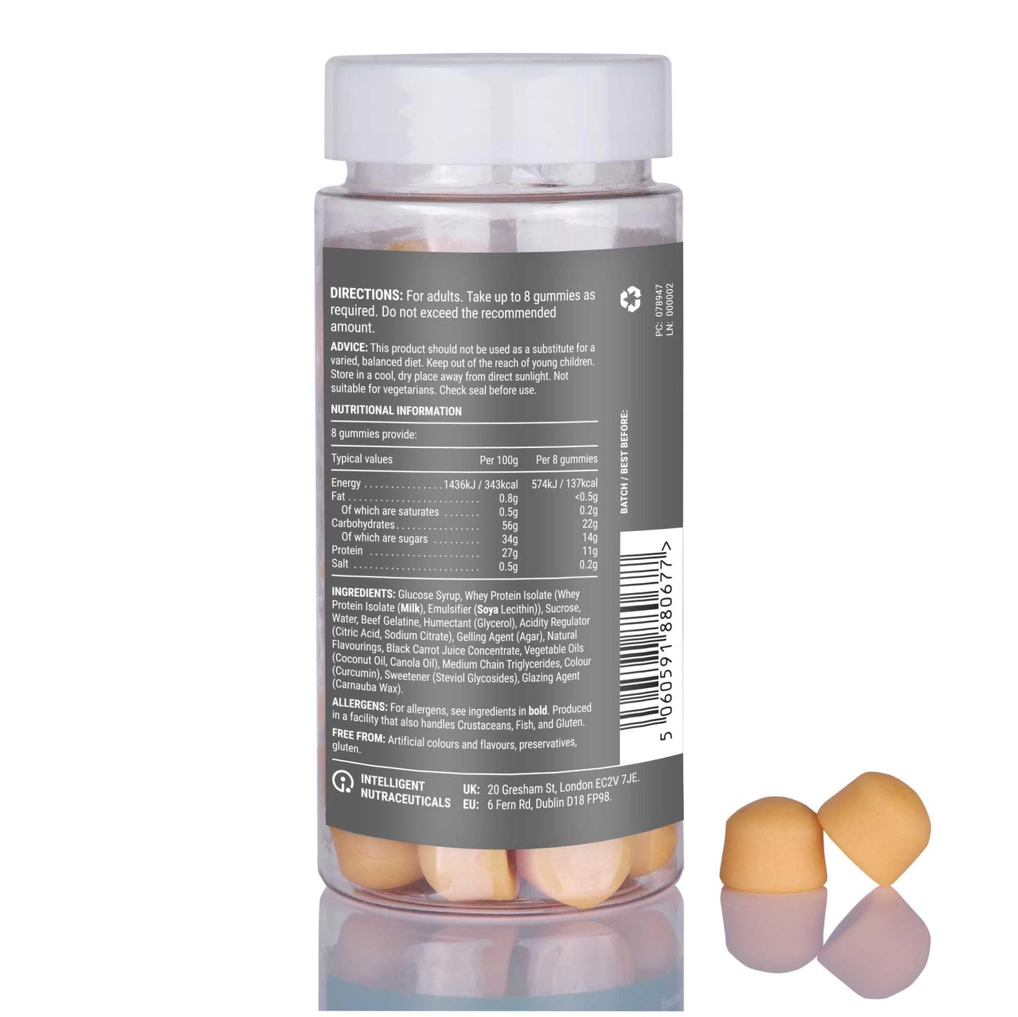 Protein 11g Gummies by Known Nutrition | Help Build and Maintain Healthy Muscle Mass KnownUS supplements