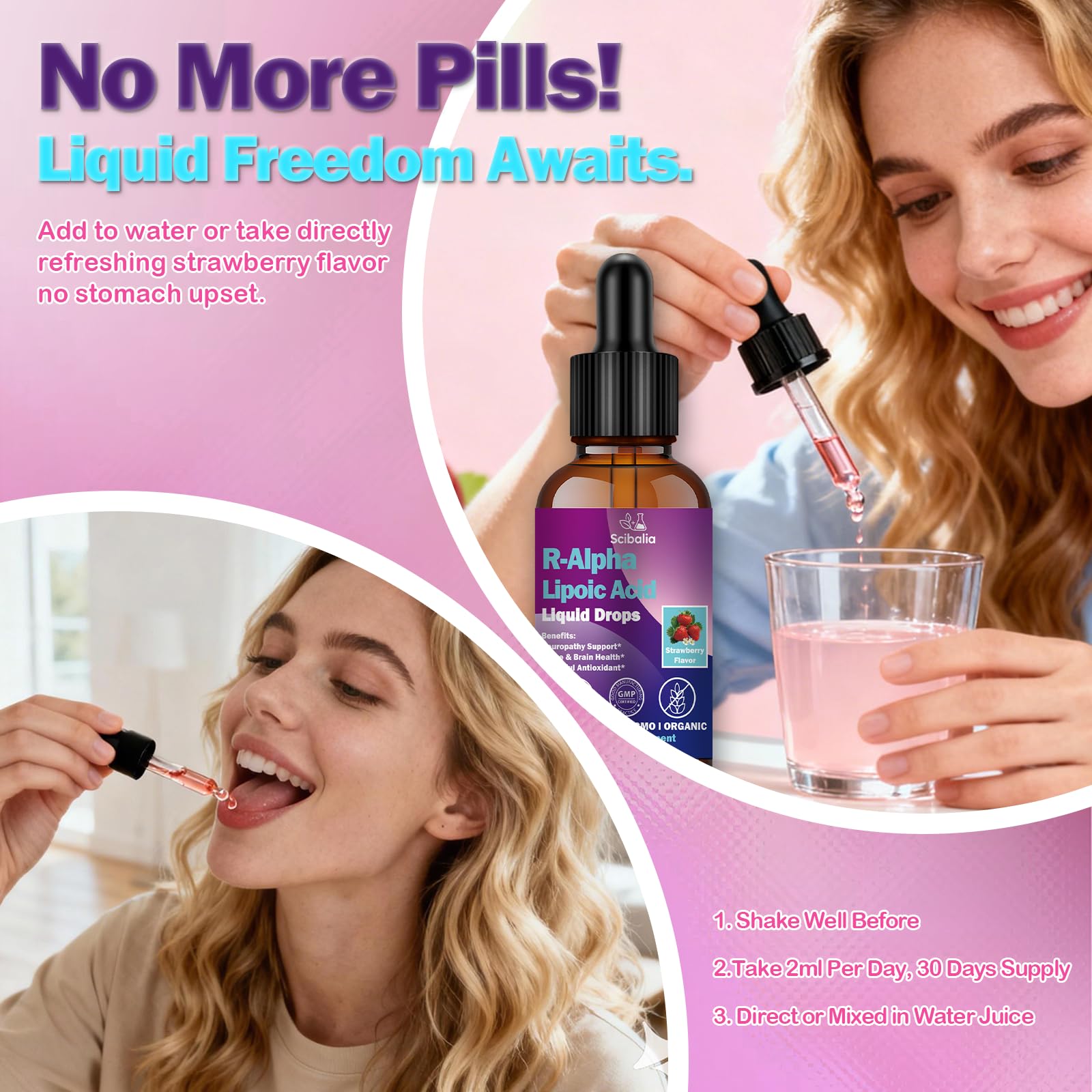 R Alpha Lipoic Acid 600mg Liquid Drops for Neuropathy, Advanced 11-in-1 Stabilized R-ALA Supplement w. Benfotiamine Acetyl L-Carnitine Vitamin C E for Antioxidant Nerve Brain Energy Health Non GMO ScibaliaAu supplements