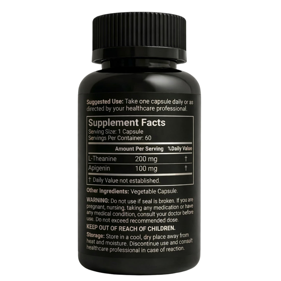 Mindvance Apigenin 100mg with L-Theanine 200mg Supplement Capsules for Sleep Support, Relaxation, Clarity & Calm | Melatonin Free | 60 Vegan Capsules MindvanceAu supplements