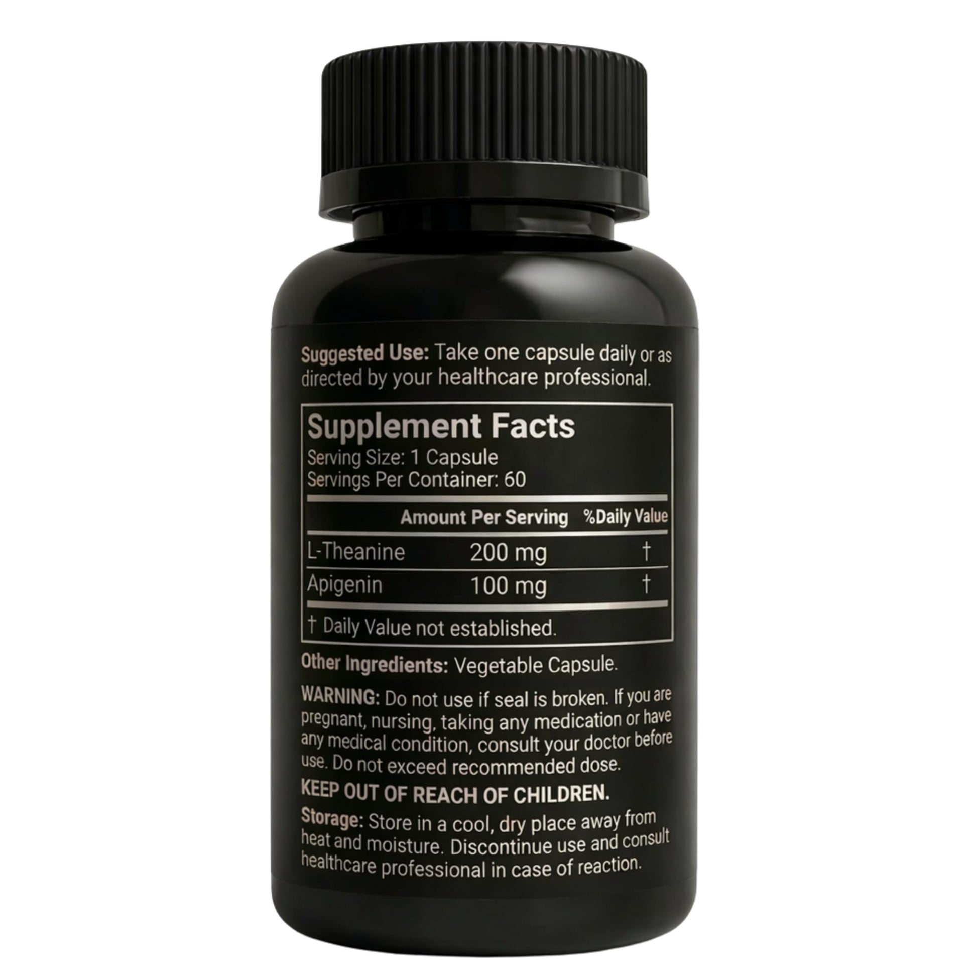 Mindvance Apigenin 100mg with L-Theanine 200mg Supplement Capsules for Sleep Support, Relaxation, Clarity & Calm | Melatonin Free | 60 Vegan Capsules MindvanceAu supplements