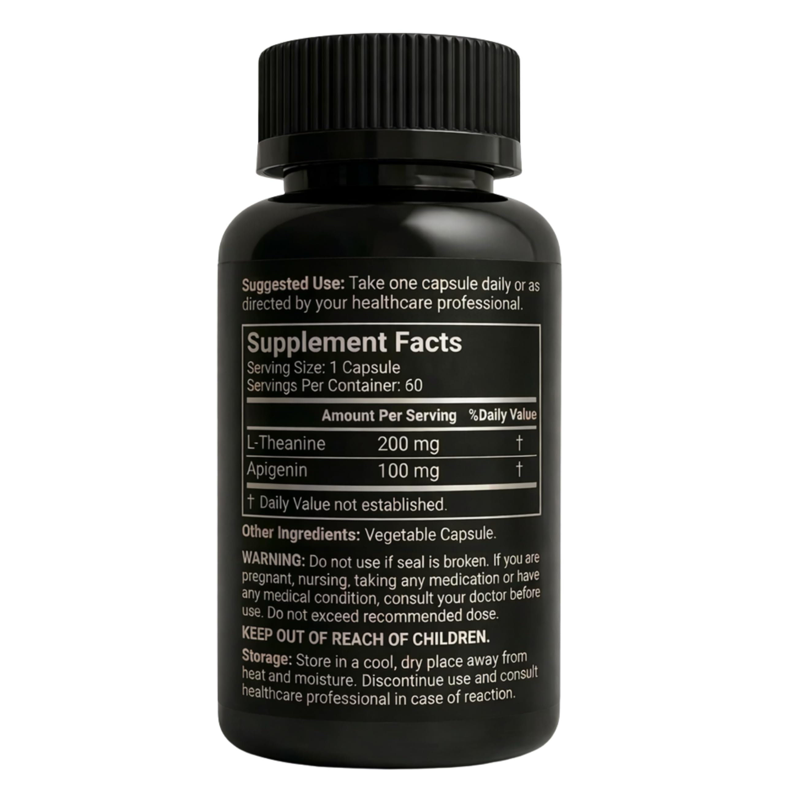 Mindvance Apigenin 100mg with L-Theanine 200mg Supplement Capsules for Sleep Support, Relaxation, Clarity & Calm | Melatonin Free | 60 Vegan Capsules MindvanceAu supplements
