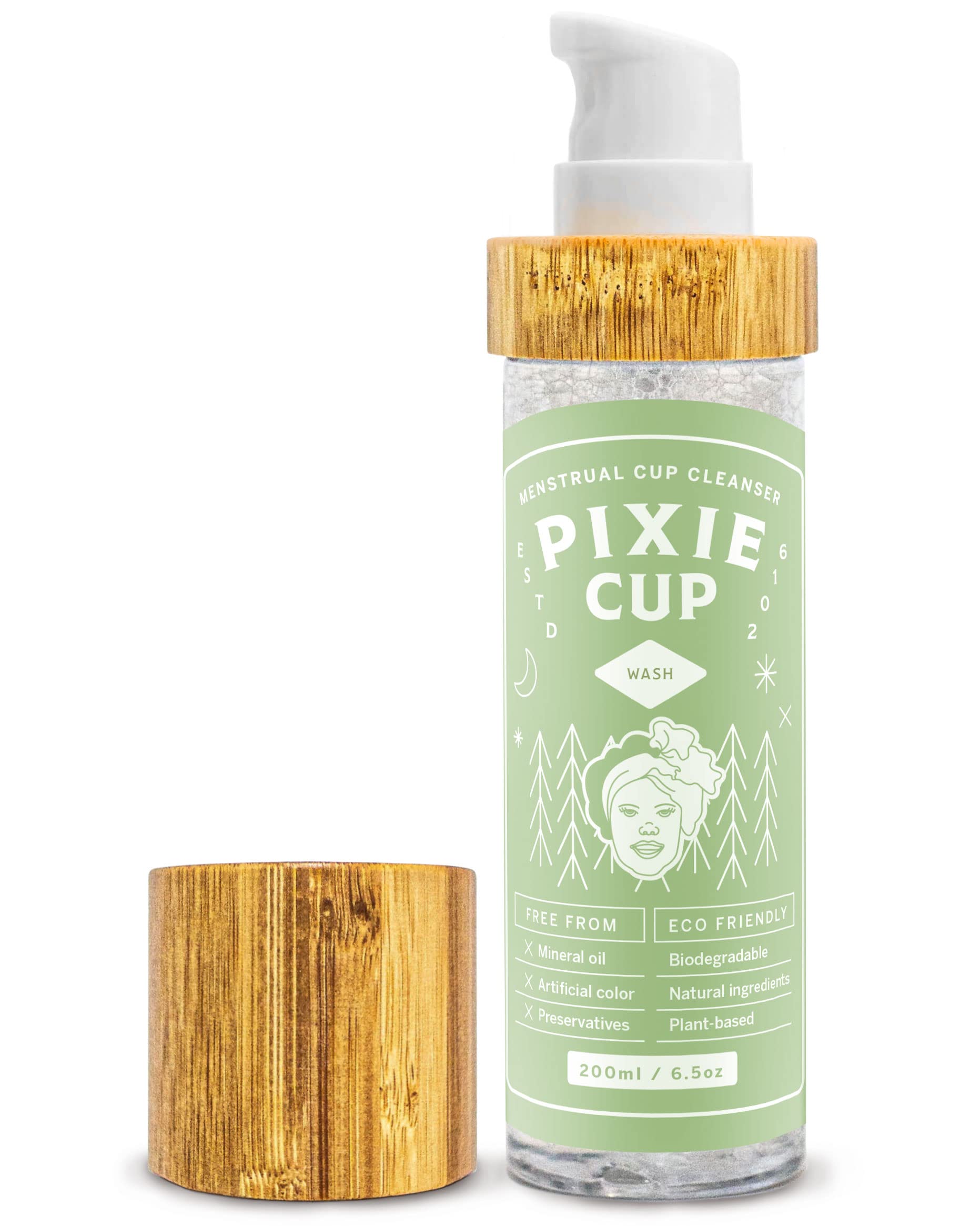 Pixie Menstrual Cup Cleaner Wash + Foaming Dispenser + More Wash in Bottle Than Any Other Brand Pixie CupAu supplements