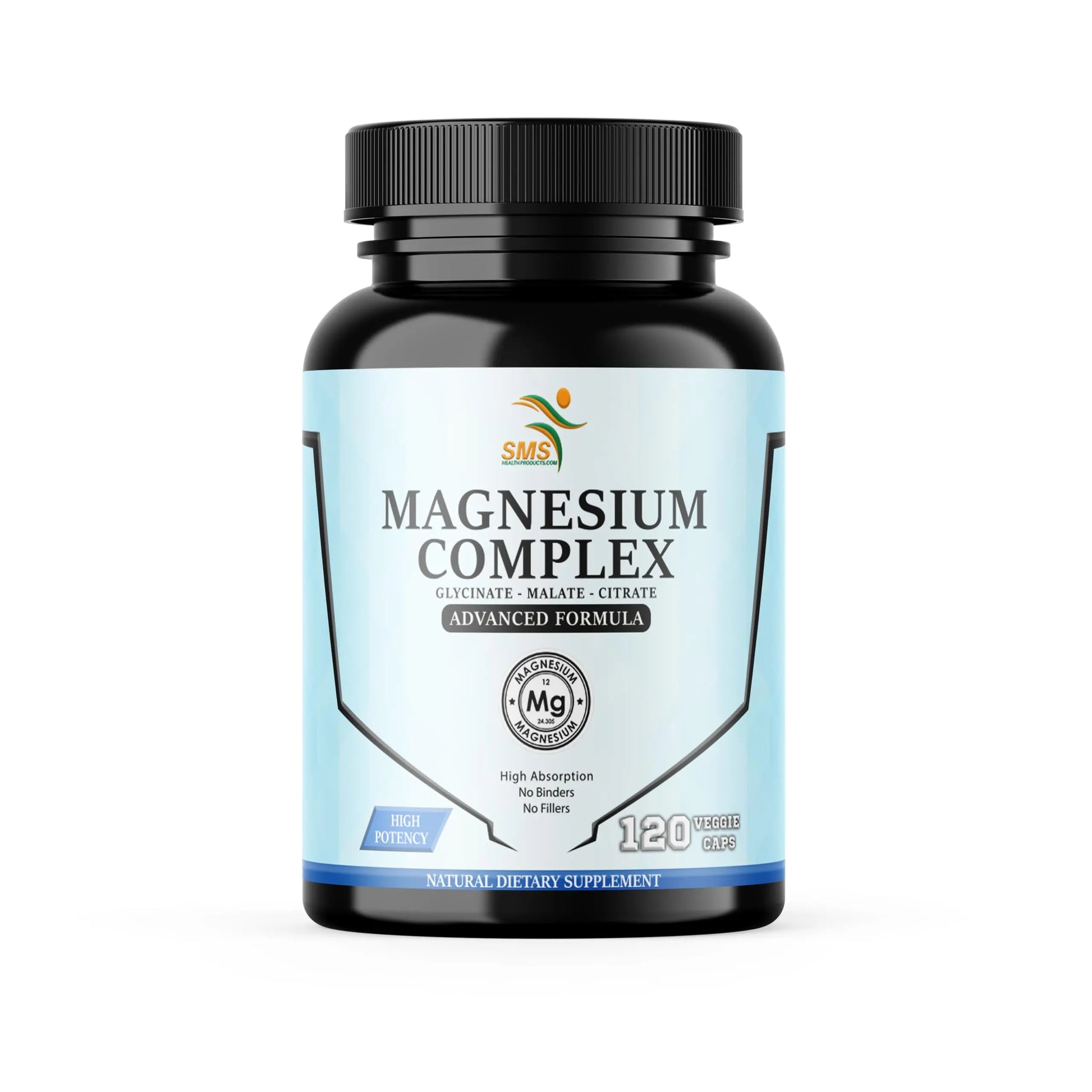 SMSHEALTHPRODUCTS.com Magnesium Complex | 470mg of Magnesium Glycinate, Malate, & Citrate for Muscles, Nerves, & Energy | High Absorption | Vegan, Non-GMO | 120 Capsules SMSHEALTHPRODUCTS.comAu supplements