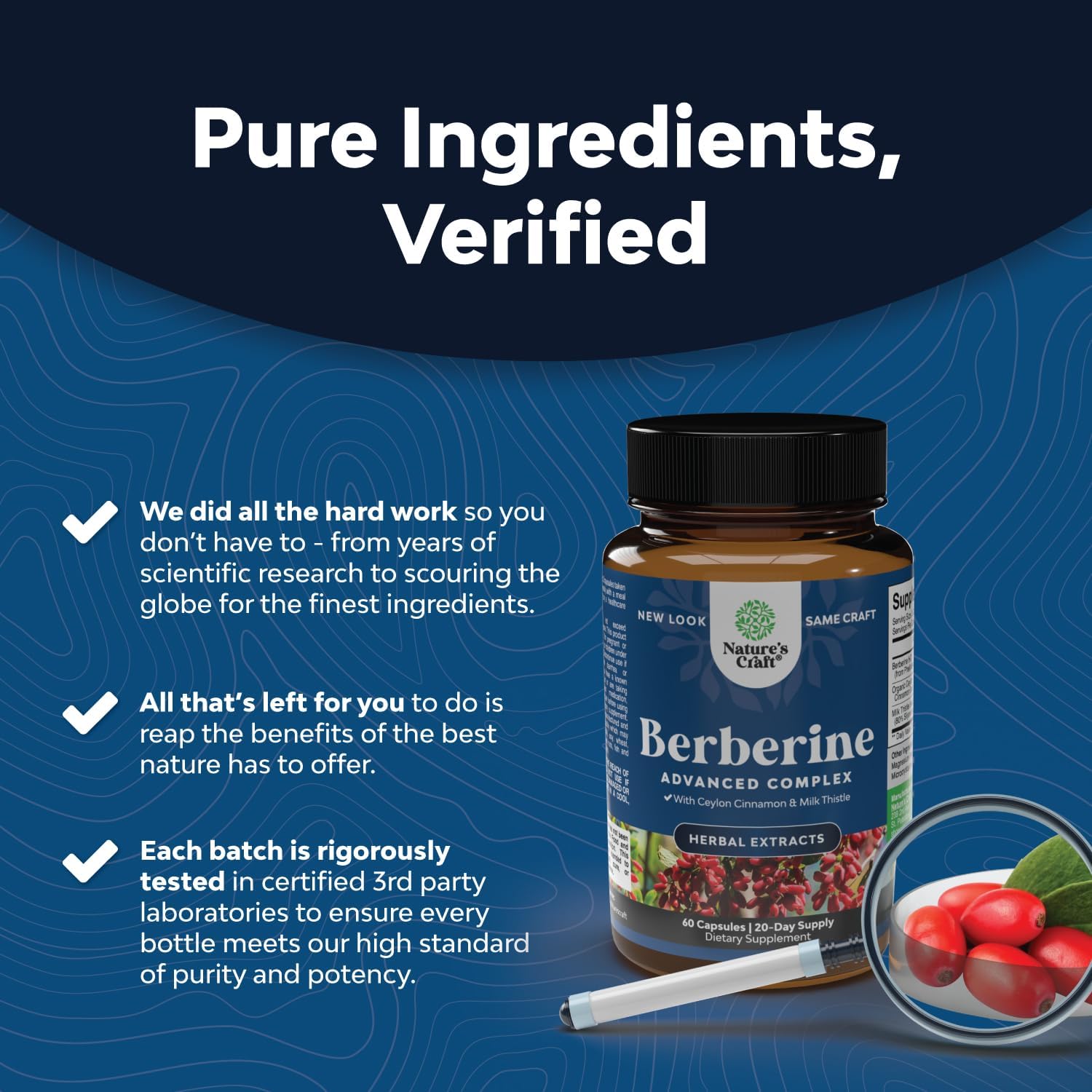 Balancing Berberine Plus 1200mg Per Serving Complex - Antioxidant Berberine with Ceylon Natures CraftAu supplements