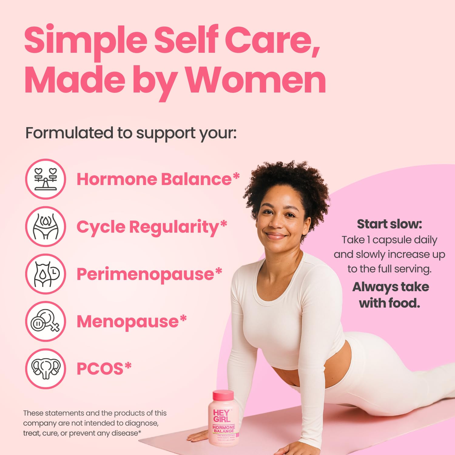 Hey Girl Hormone Balance for Women – 13-in-1 Menopause, PMS & Cycle Support – Mood & Hot Flash Support – w Myo-Inositol, Berberine, Maca Root, Black Cohosh, DIM, Dong Quai HEY GIRL NUTRITIONAu supplements