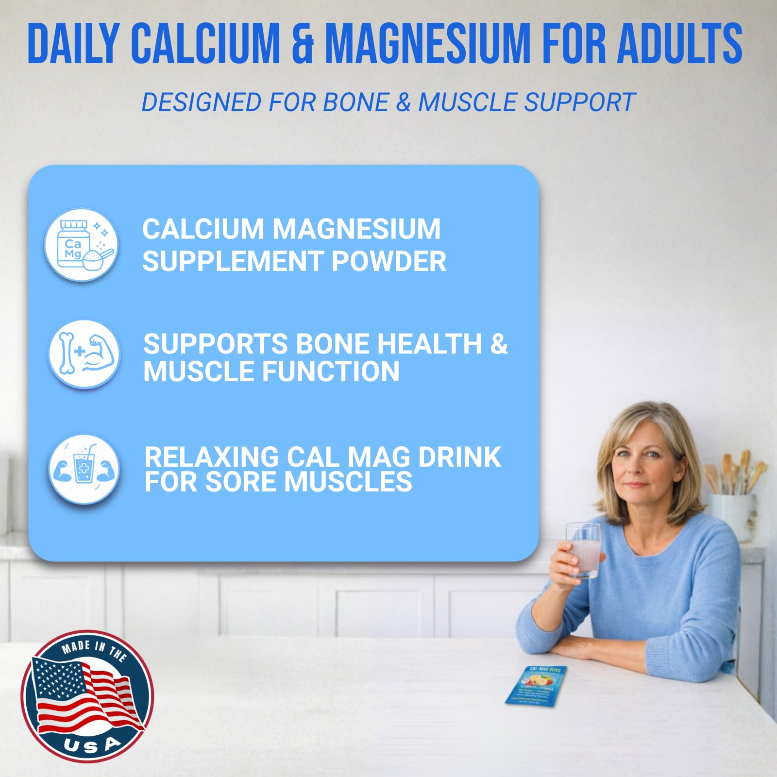 Dr. Price’s Cal-Mag Vites – Strawberry Lemon, 30 Packs | Calcium Magnesium Powder Packets + Vitamin D3, K & Boron | Calming Bone & Muscle Support for Kids & Adults | Doctor-Formulated, Made in USA Dr. Price's VitaminsAu supplements