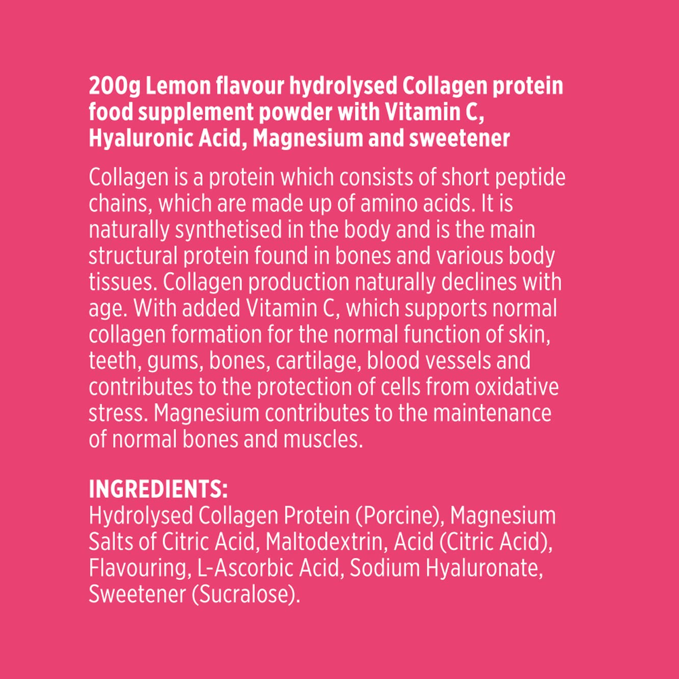 Vitawell Collagen Total Beauty Powder | 200g Lemon Flavour Hydrolysed Collagen Powder VitawellAu supplements