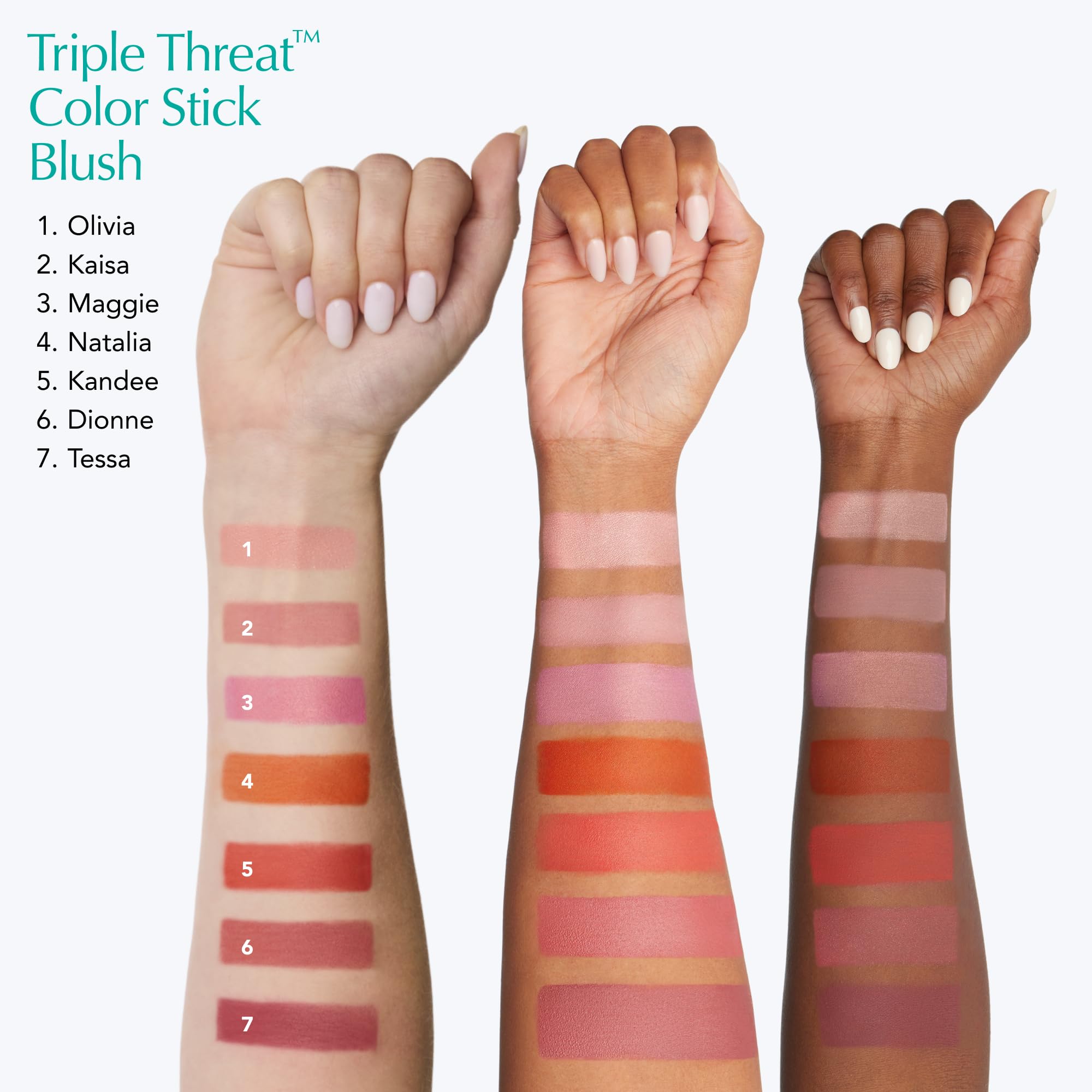 Thrive Causemetics Triple Threat Color Stick: Cream Blush Stick with Vitamin E, Evening Primrose Oil, Waterproof Smudge Proof Face Makeup Formula, Kaisa (Dusty Rose Matte) Thrive CausemeticsAu supplements